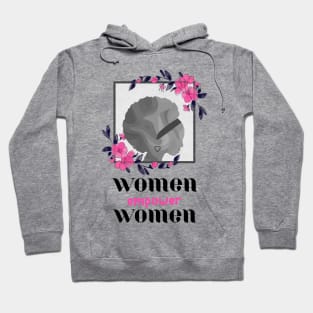 Women Empowerment Pink Floral Hoodie